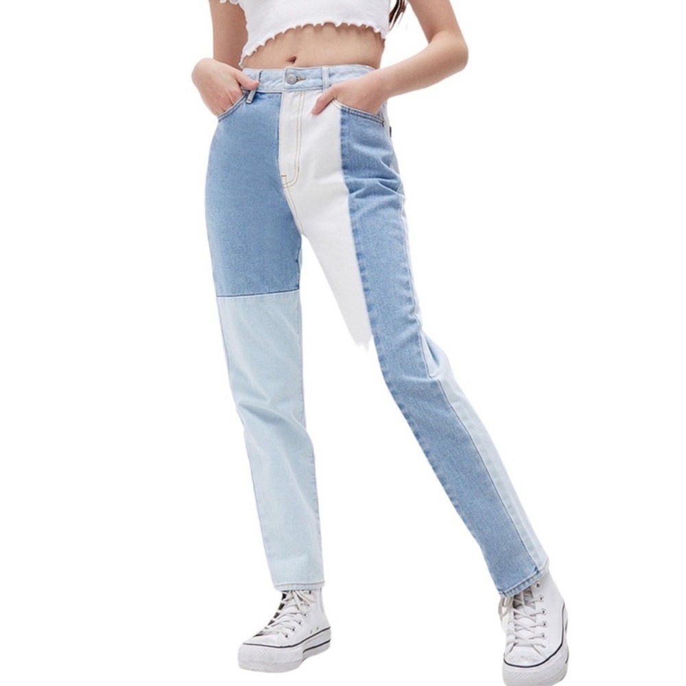 PacSun Eco Hopper Patch Mom Jeans 26